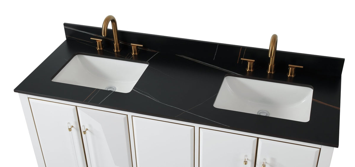 60" Tennant Brand Bertone Double Sink Bathroom Vanity