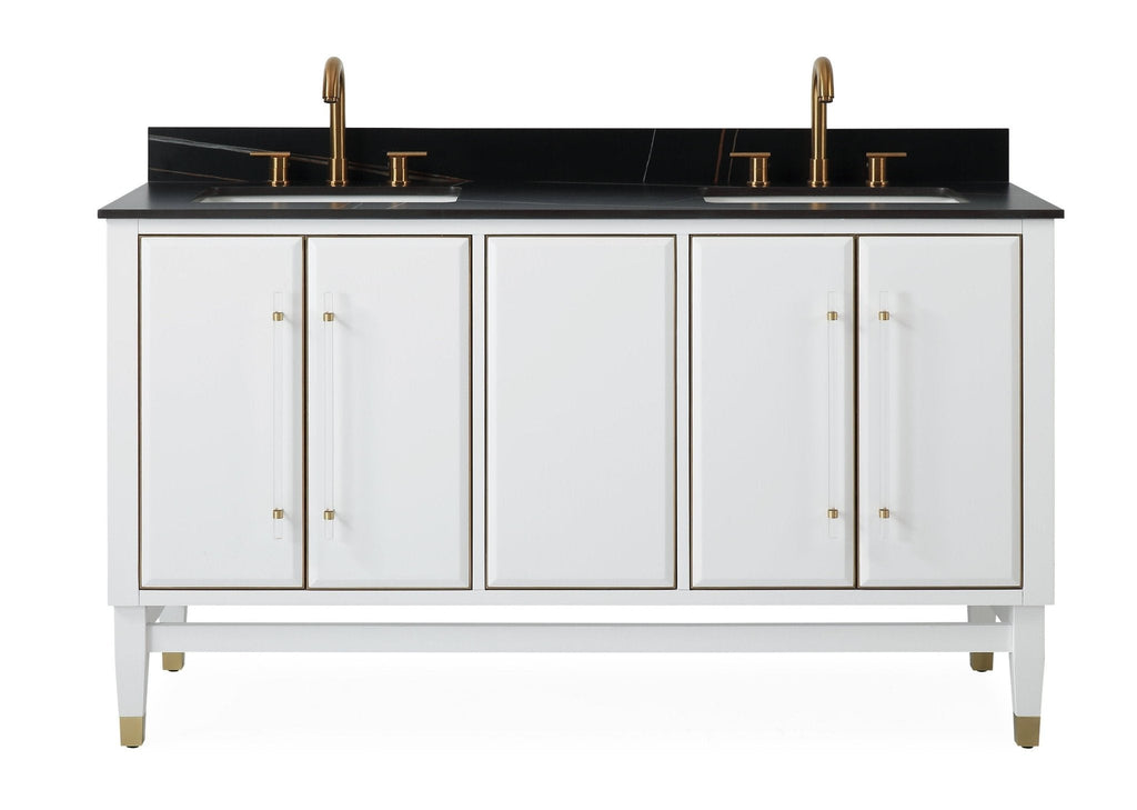 60" Tennant Brand Bertone Double Sink Bathroom Vanity