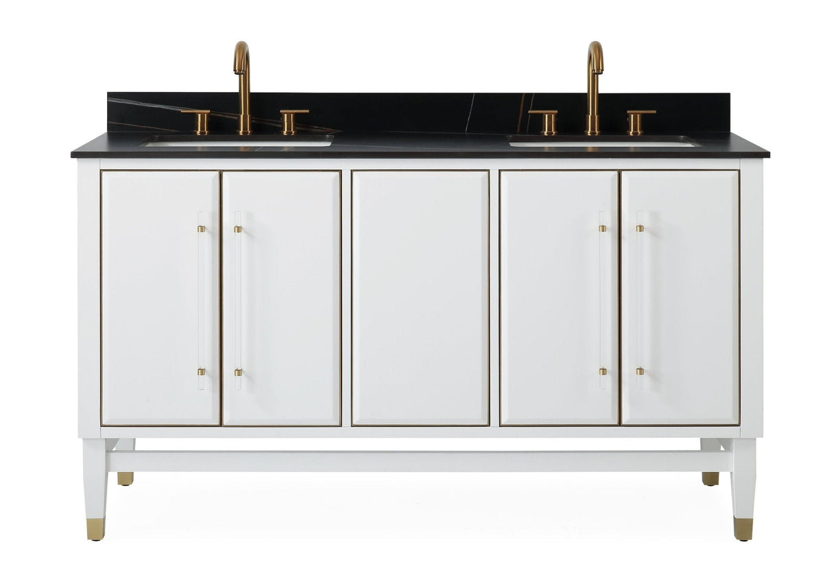 60" Tennant Brand Bertone Double Sink Bathroom Vanity
