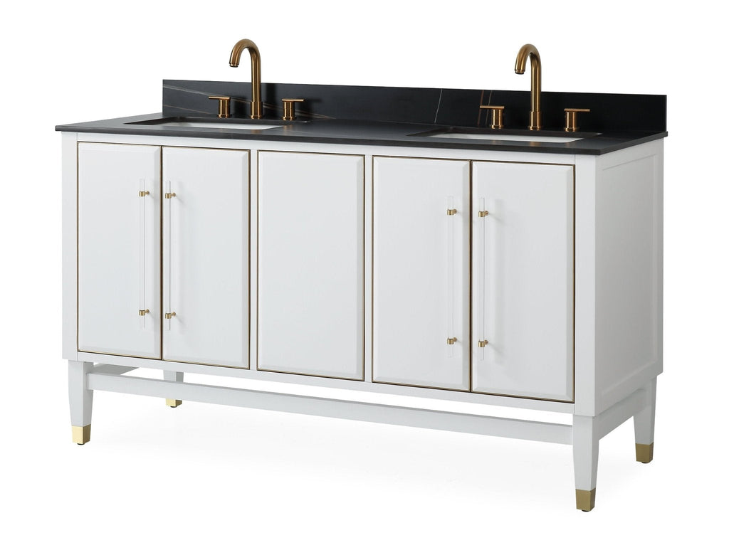 60" Tennant Brand Bertone Double Sink Bathroom Vanity