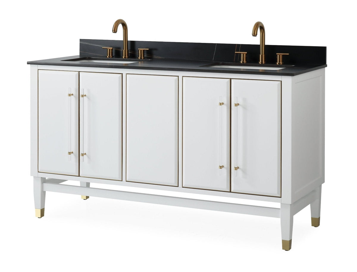60" Tennant Brand Bertone Double Sink Bathroom Vanity