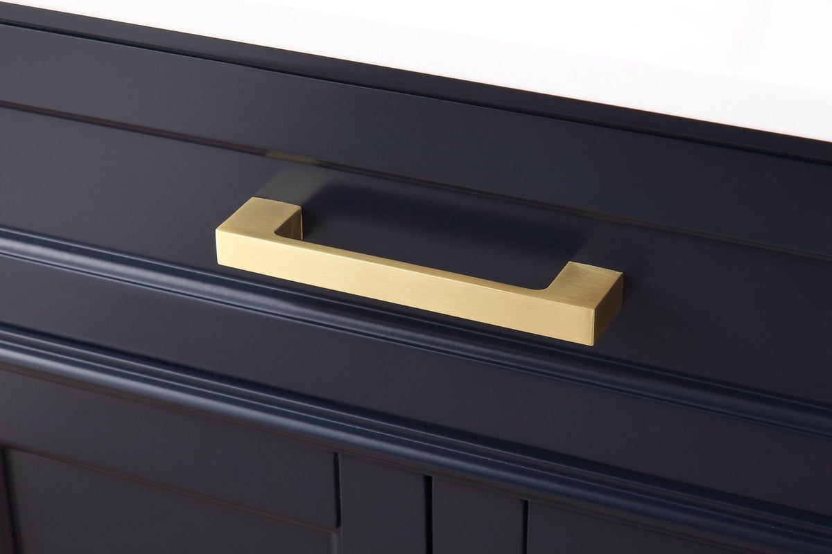 60" Tennant Brand Durand Modern Navy Blue Double Sink Bathroom Vanity
