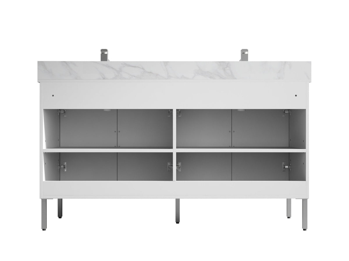 60" Tennant Brand Eileen Modern Style Double Sink Bathroom Vanity