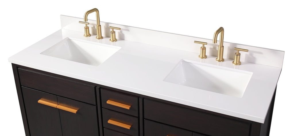 60" Tennant Brand Modern Style Beatrice Double Sink Bathroom Vanity