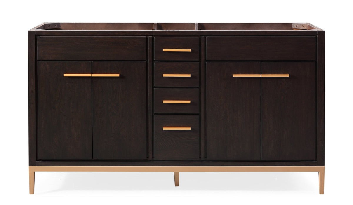 60" Tennant Brand Modern Style Beatrice Double Sink Bathroom Vanity