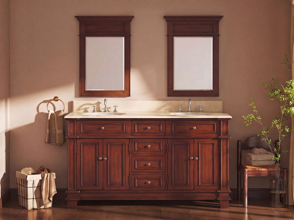 60" Timeless Classic Sanford Double Sink Bathroom Vanity