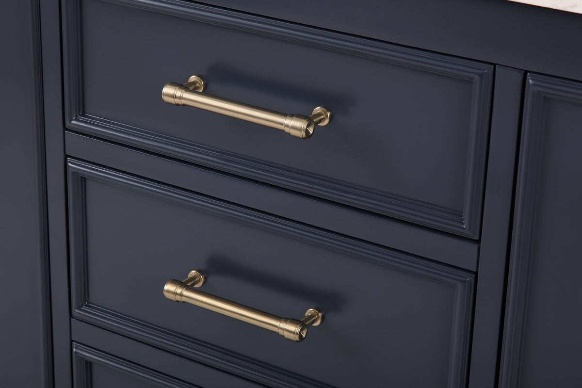 60" Tennant Brand Navy Blue Double Sink Bathroom Vanity - Felton