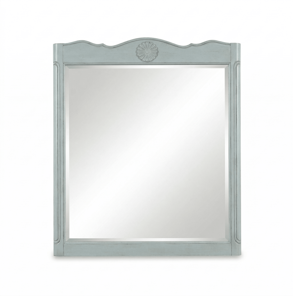 Daleville Wall Hanging Light Blue Mirror 31.5 x 36 ''H