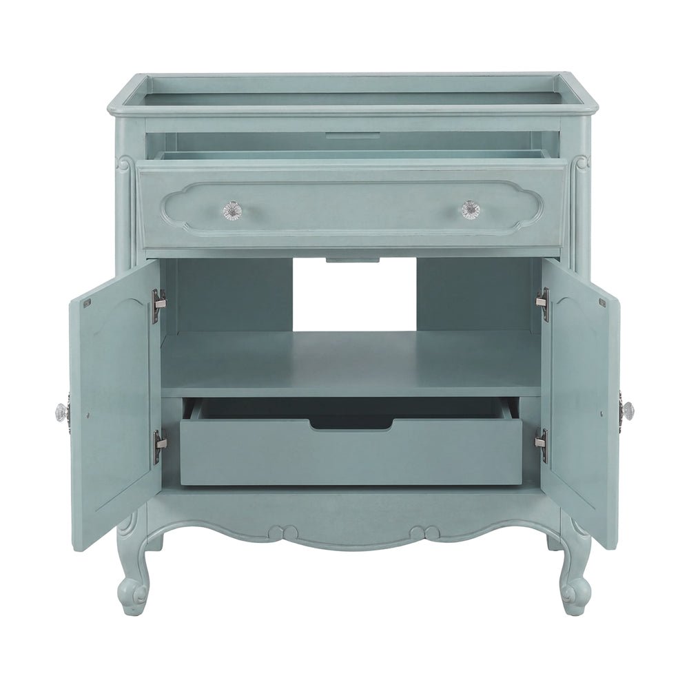 Knoxville Collection 34" Cabinet Base - Vintage Light Blue