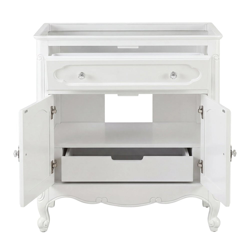 Knoxville Collection 34" Cabinet Base - White