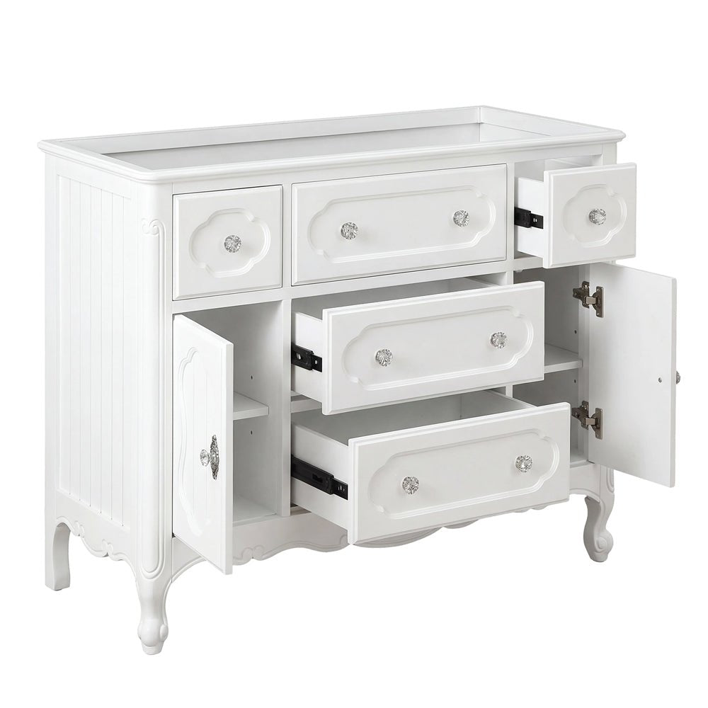 Knoxville Collection 48" Cabinet Base - White