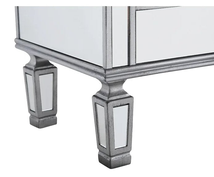 Mirrored Relection Andrea Hall Console (Silver)