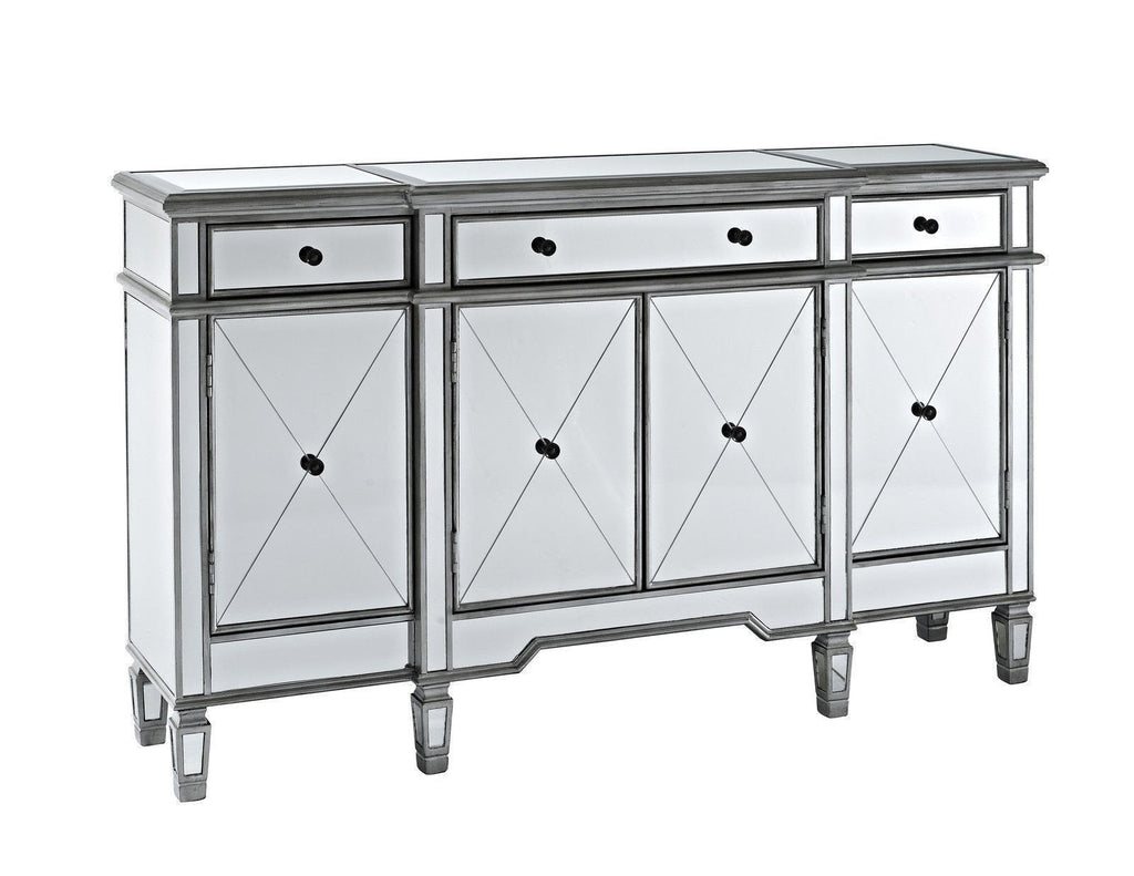 Mirrored Relection Andrea Hall Console (Silver)