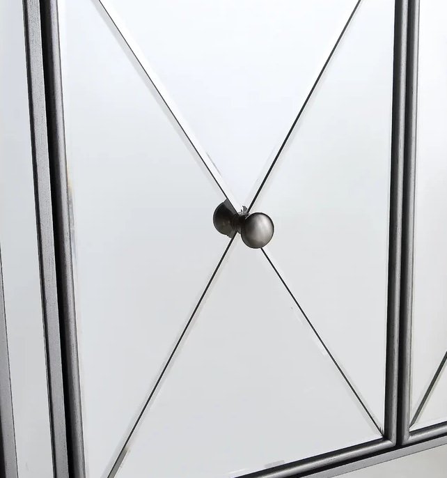Mirrored Relection Andrea Hall Console (Silver)