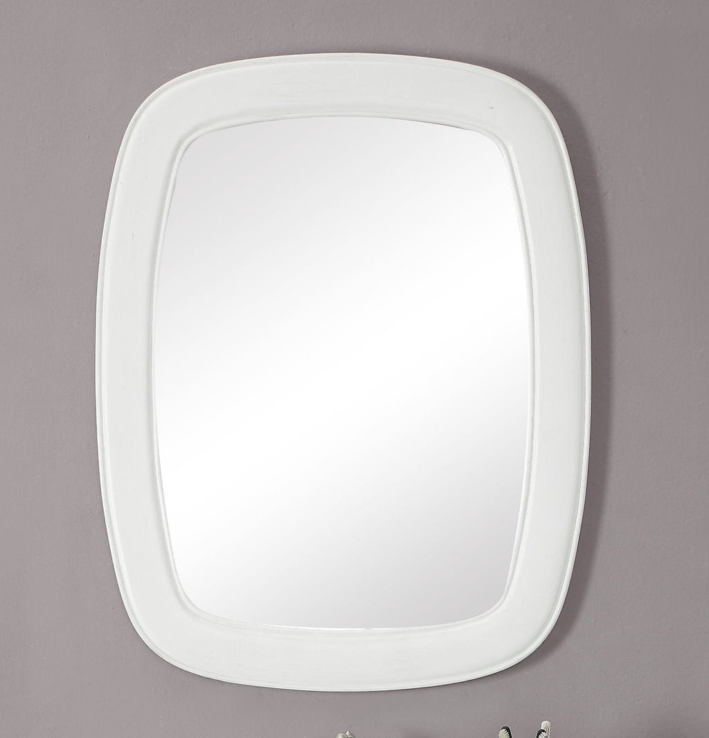 Termoli 36 - Inch White Frame Modern Style Wall Mirror